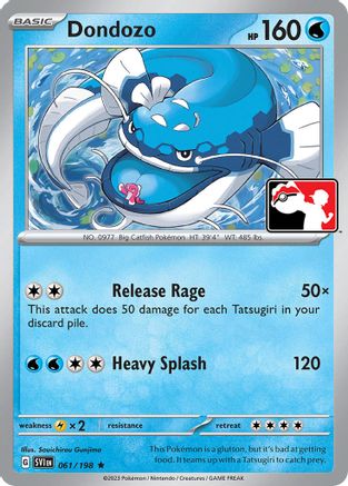 Dondozo 61 - Prize Pack Series Three Holofoil