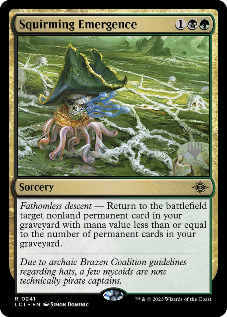Squirming Emergence (PLCI-241P) - The Lost Caverns of Ixalan Promos - Premium MTG Single from Wizards of the Coast - Just $0.48! Shop now at Game Crave Tournament Store