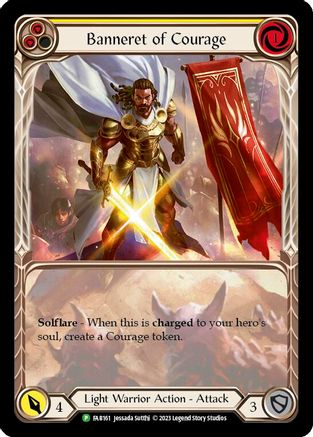 Banneret of Courage - FAB161 (FAB161) - Flesh and Blood: Promo Cards Rainbow Foil