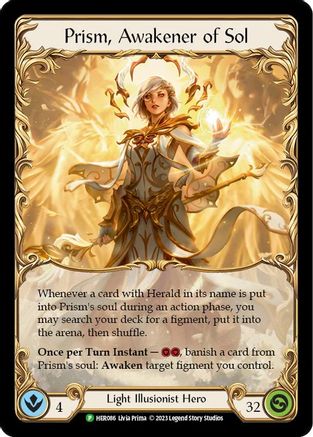 Prism, Awakener of Sol (HER086) - Flesh and Blood: Promo Cards Cold Foil
