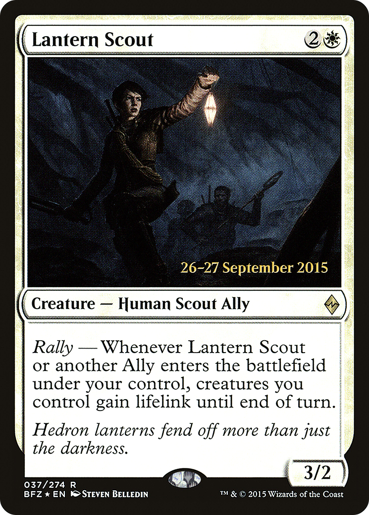 Lantern Scout (PBFZ-37S) - Battle for Zendikar Promos Foil