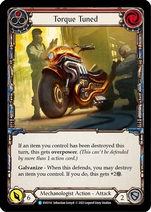 Torque Tuned (Red) (EVO114) - Bright Lights Rainbow Foil