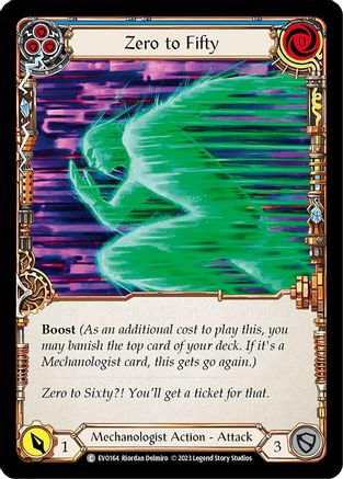 Zero to Fifty (Blue) (EVO164) - Bright Lights Rainbow Foil