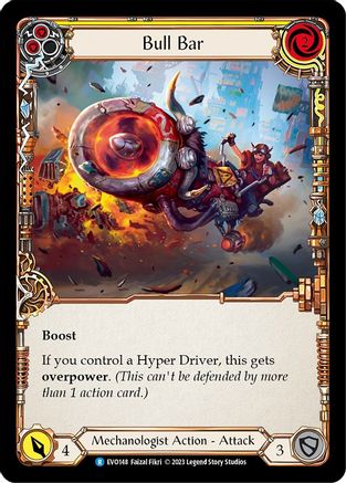 Bull Bar (Yellow) (EVO148) - Bright Lights Rainbow Foil