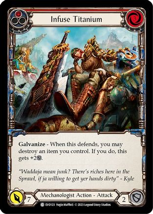 Infuse Titanium (Red) (EVO123) - Bright Lights Rainbow Foil