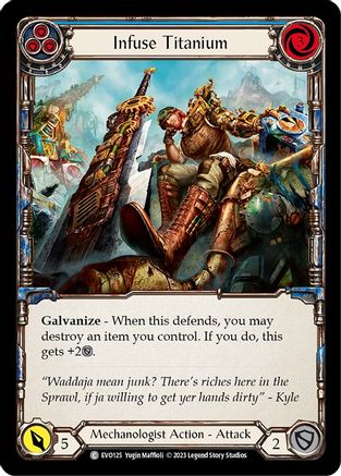 Infuse Titanium (Blue) (EVO125) - Bright Lights