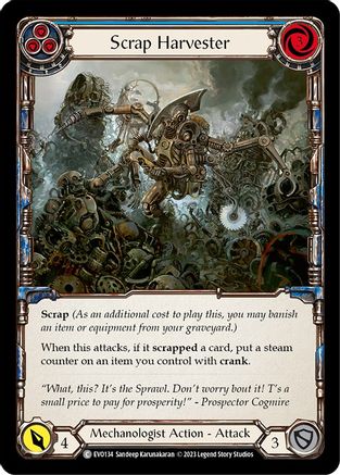 Scrap Harvester (Blue) (EVO134) - Bright Lights Rainbow Foil