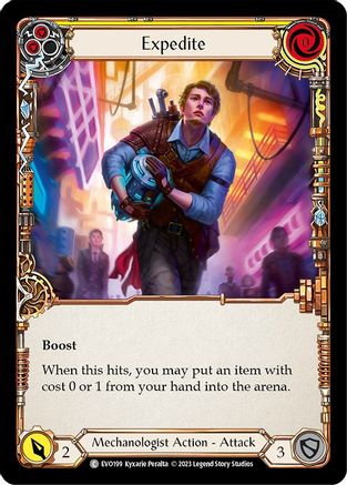 Expedite (Yellow) (EVO199) - Bright Lights Rainbow Foil