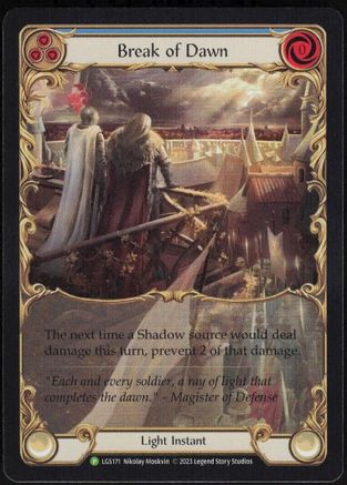 Break of Dawn (Blue) - LGS171 (LGS171) - Flesh and Blood: Promo Cards Rainbow Foil