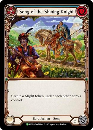 Song of the Shining Knight - LGS219 (LGS219) - Flesh and Blood: Promo Cards Rainbow Foil