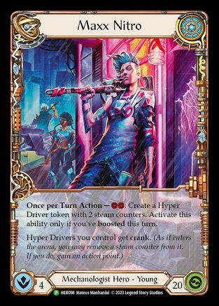 Maxx Nitro - HER098 (HER098) - Flesh and Blood: Promo Cards Rainbow Foil