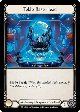 Teklo Base Head - LGS186 (LGS186) - Flesh and Blood: Promo Cards Cold Foil