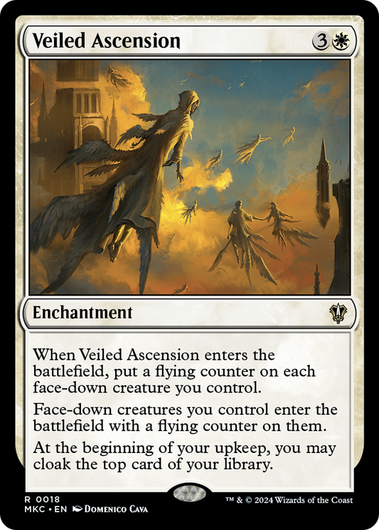 Veiled Ascension (MKC-018) - Murders at Karlov Manor Commander - Premium MTG Single from Wizards of the Coast - Just $0.25! Shop now at Game Crave Tournament Store