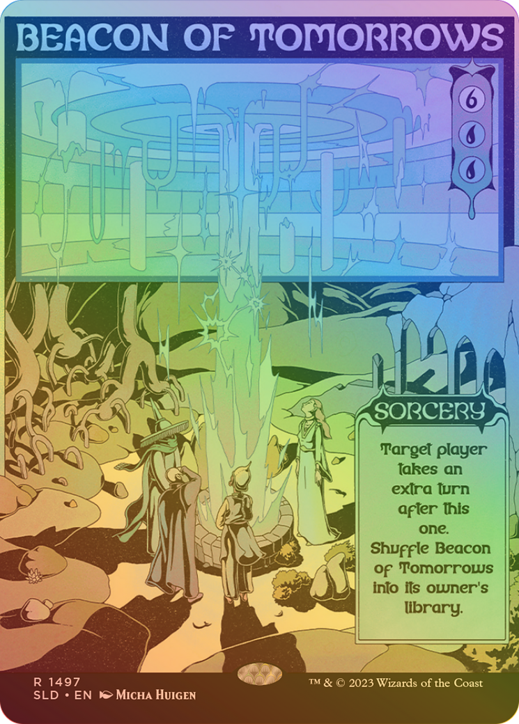 Beacon of Tomorrows (SLD-1497★) - Secret Lair Drop (Borderless) Foil - Premium MTG Single from Wizards of the Coast - Just $5.76! Shop now at Game Crave Tournament Store
