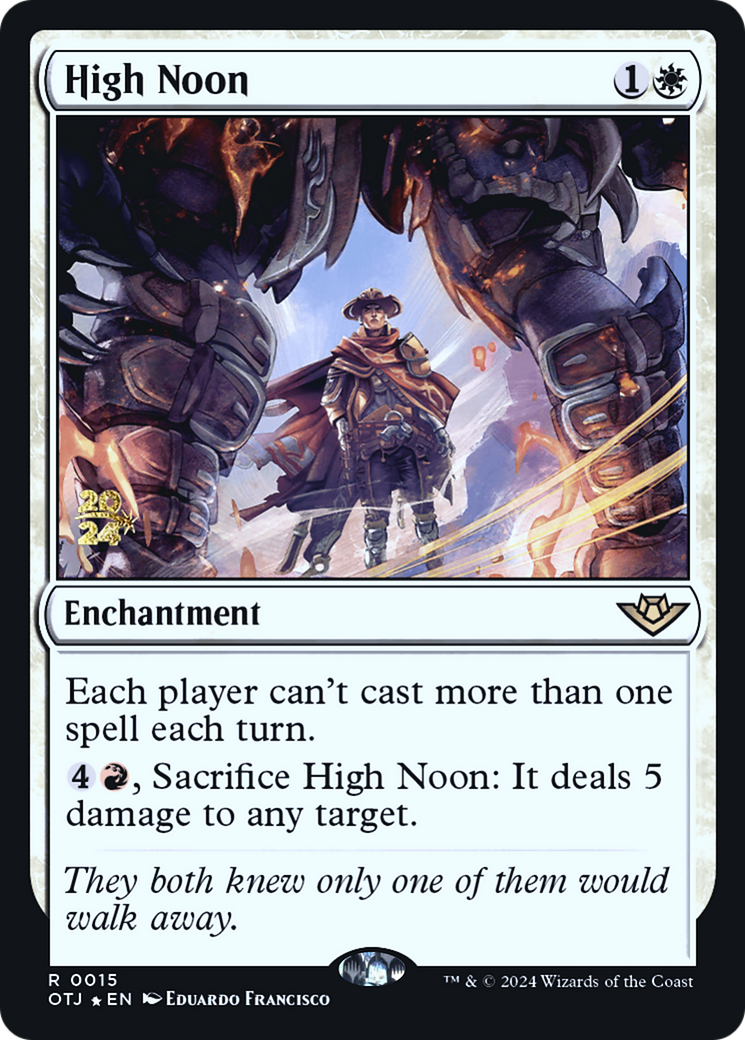 High Noon (POTJ-15S) - Outlaws of Thunder Junction Promos Foil - Premium MTG Single from Wizards of the Coast - Just $2.98! Shop now at Game Crave Tournament Store