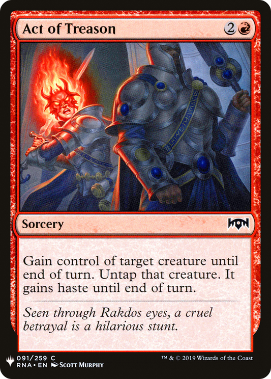 Act of Treason (MB1-831) - Mystery Booster