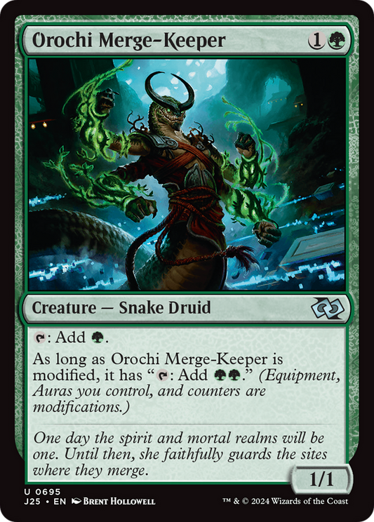 Orochi Merge-Keeper (J25-695) - Foundations Jumpstart - Premium MTG Single from Wizards of the Coast - Just $0.25! Shop now at Game Crave Tournament Store