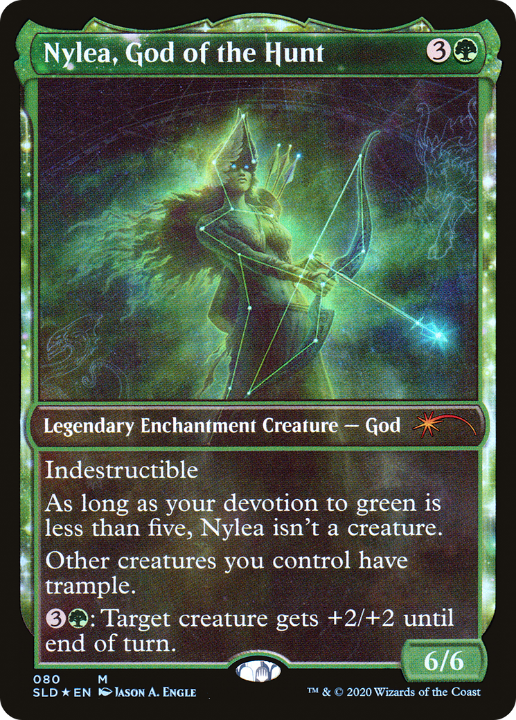 Nylea, God of the Hunt (SLD-080) - Secret Lair Drop: (nyxtouched, Showcase) Foil