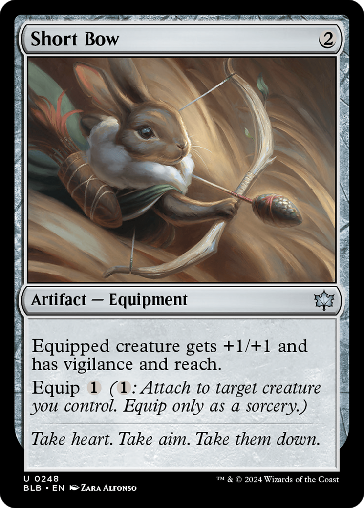 Short Bow (BLB-248) - Bloomburrow - Premium MTG Single from Wizards of the Coast - Just $0.25! Shop now at Game Crave Tournament Store