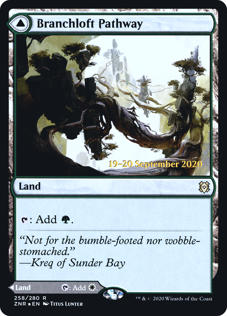 Branchloft Pathway // Boulderloft Pathway (PZNR-258S) - Zendikar Rising Promos Foil