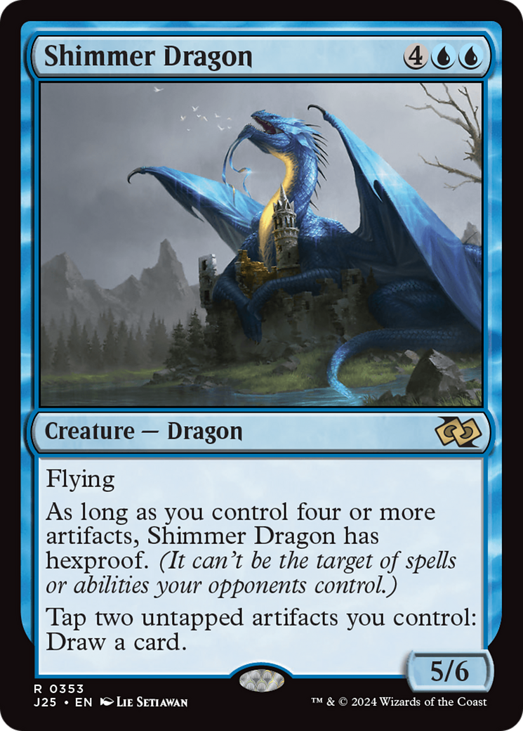 Shimmer Dragon (J25-353) - Foundations Jumpstart - Premium MTG Single from Wizards of the Coast - Just $0.25! Shop now at Game Crave Tournament Store