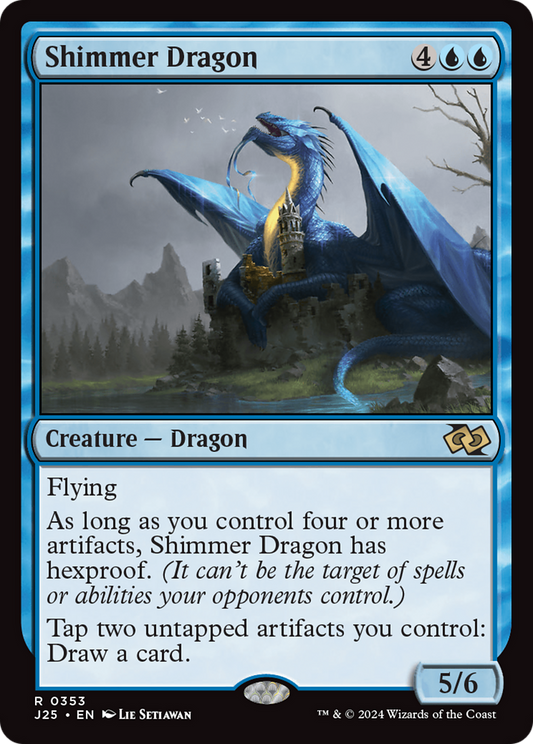 Shimmer Dragon (J25-353) - Foundations Jumpstart - Premium MTG Single from Wizards of the Coast - Just $0.25! Shop now at Game Crave Tournament Store