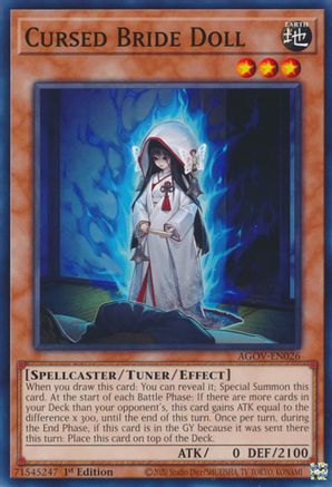 Cursed Bride Doll (AGOV-EN026) - Age of Overlord 1st Edition - Premium Yugioh Single from Konami - Just $0.25! Shop now at Game Crave Tournament Store