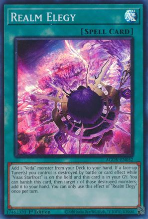 Realm Elegy (AGOV-EN052) - Age of Overlord 1st Edition - Premium Yugioh Single from Konami - Just $0.25! Shop now at Game Crave Tournament Store