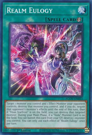 Realm Eulogy (AGOV-EN053) - Age of Overlord 1st Edition - Premium Yugioh Single from Konami - Just $0.25! Shop now at Game Crave Tournament Store