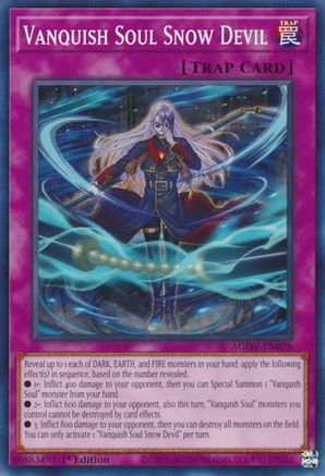 Vanquish Soul Snow Devil (AGOV-EN078) - Age of Overlord 1st Edition - Premium Yugioh Single from Konami - Just $0.25! Shop now at Game Crave Tournament Store
