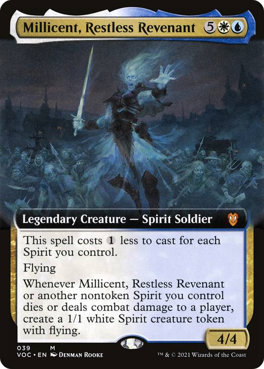 Millicent, Restless Revenant (VOC-039) - Crimson Vow Commander: (Extended Art) - Premium MTG Single from Wizards of the Coast - Just $0.66! Shop now at Game Crave Tournament Store