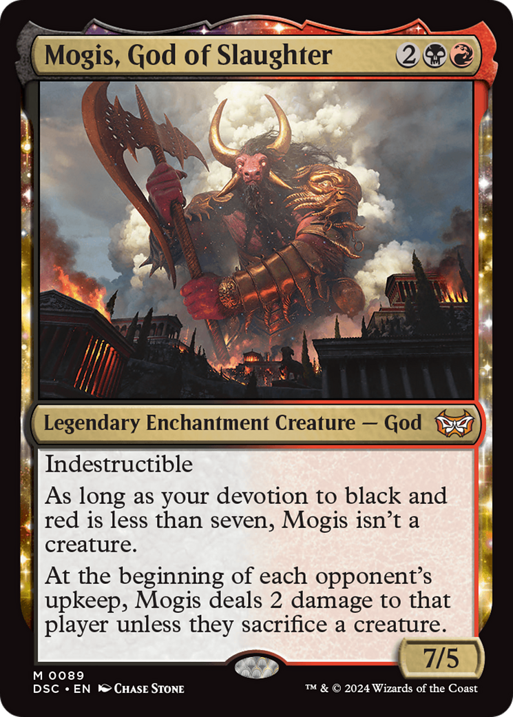 Mogis, God of Slaughter (DSC-089) - Duskmourn: House of Horror Commander - Premium MTG Single from Wizards of the Coast - Just $1.11! Shop now at Game Crave Tournament Store