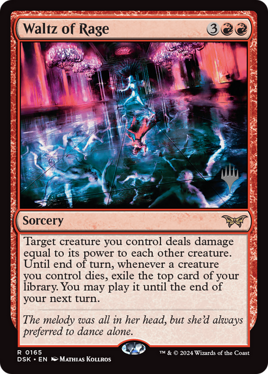Waltz of Rage (PDSK-165P) - Duskmourn: House of Horror Promos Foil - Premium MTG Single from Wizards of the Coast - Just $0.32! Shop now at Game Crave Tournament Store
