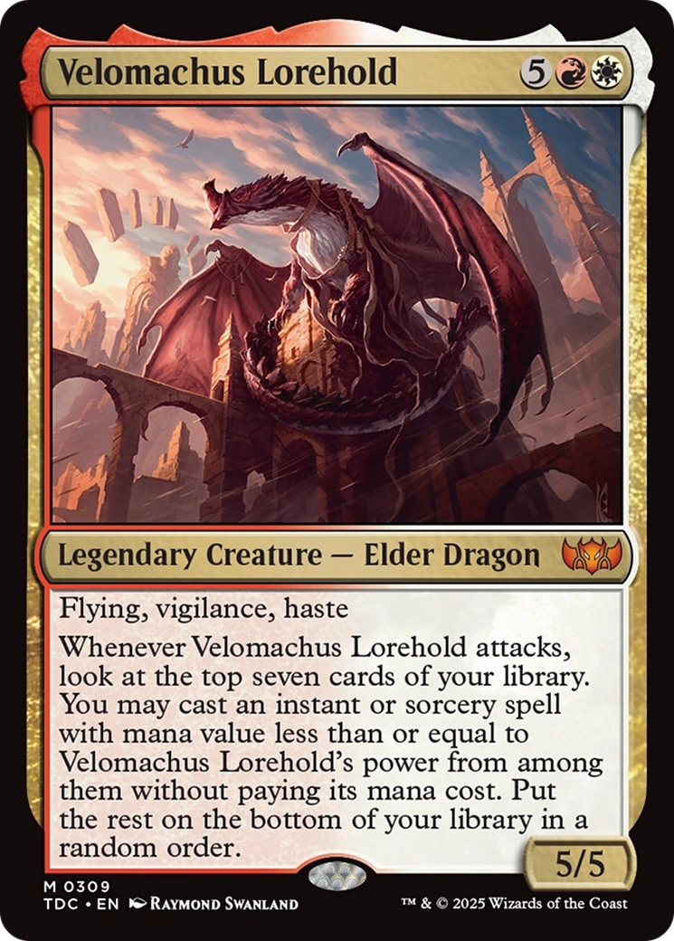 Velomachus Lorehold (TDC-309) - Tarkir: Dragonstorm Commander - Premium MTG Single from Wizards of the Coast - Just $0.08! Shop now at Game Crave Tournament Store