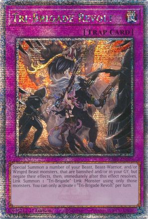 Tri-Brigade Revolt (Quarter Century Secret Rare) (RA01-EN079) - 25th Anniversary Rarity Collection 1st Edition - Premium Yugioh Single from Konami - Just $1.34! Shop now at Game Crave Tournament Store