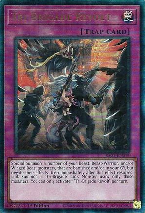 Tri-Brigade Revolt (PUR) (RA01-EN079) - 25th Anniversary Rarity Collection 1st Edition - Premium Yugioh Single from Konami - Just $0.25! Shop now at Game Crave Tournament Store