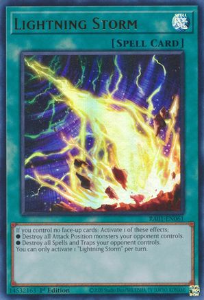 Lightning Storm (UR) (RA01-EN061) - 25th Anniversary Rarity Collection 1st Edition - Premium Yugioh Single from Konami - Just $2.52! Shop now at Game Crave Tournament Store