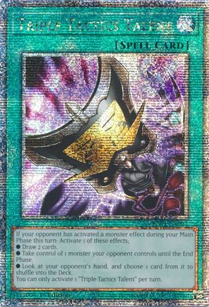 Triple Tactics Talent (Quarter Century Secret Rare) (RA01-EN063) - 25th Anniversary Rarity Collection 1st Edition - Premium Yugioh Single from Konami - Just $41.32! Shop now at Game Crave Tournament Store
