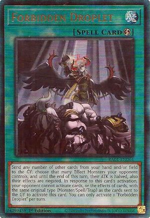 Forbidden Droplet (PUR) (RA01-EN064) - 25th Anniversary Rarity Collection 1st Edition - Premium Yugioh Single from Konami - Just $11.34! Shop now at Game Crave Tournament Store
