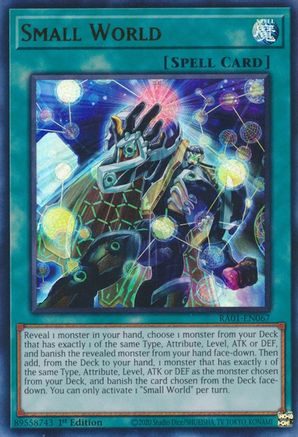 Small World (UR) (RA01-EN067) - 25th Anniversary Rarity Collection 1st Edition - Premium Yugioh Single from Konami - Just $0.32! Shop now at Game Crave Tournament Store
