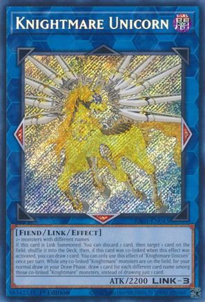 Knightmare Unicorn (Secret Rare) (RA01-EN043) - 25th Anniversary Rarity Collection 1st Edition - Premium Yugioh Single from Konami - Just $0.41! Shop now at Game Crave Tournament Store