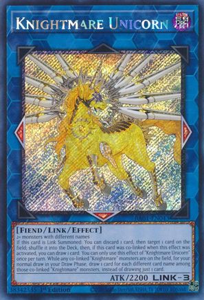 Knightmare Unicorn (Platinum Secret Rare) (RA01-EN043) - 25th Anniversary Rarity Collection 1st Edition - Premium Yugioh Single from Konami - Just $0.42! Shop now at Game Crave Tournament Store
