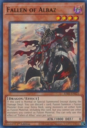 Fallen of Albaz (UR) (RA01-EN021) - 25th Anniversary Rarity Collection 1st Edition - Premium Yugioh Single from Konami - Just $0.25! Shop now at Game Crave Tournament Store