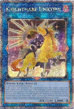 Knightmare Unicorn (Alternate Art) (Quarter Century Secret Rare) (RA01-EN043) - 25th Anniversary Rarity Collection 1st Edition - Premium Yugioh Single from Konami - Just $6.26! Shop now at Game Crave Tournament Store