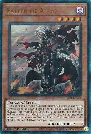 Fallen of Albaz (PUR) (RA01-EN021) - 25th Anniversary Rarity Collection 1st Edition - Premium Yugioh Single from Konami - Just $2.05! Shop now at Game Crave Tournament Store