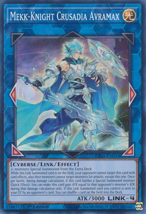 Mekk-Knight Crusadia Avramax (RA01-EN044) - 25th Anniversary Rarity Collection 1st Edition - Premium Yugioh Single from Konami - Just $0.25! Shop now at Game Crave Tournament Store