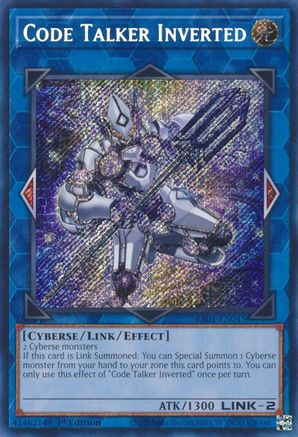 Code Talker Inverted (Secret Rare) (RA01-EN045) - 25th Anniversary Rarity Collection 1st Edition - Premium Yugioh Single from Konami - Just $0.25! Shop now at Game Crave Tournament Store