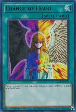 Change of Heart (UR) (RA01-EN050) - 25th Anniversary Rarity Collection 1st Edition - Premium Yugioh Single from Konami - Just $0.28! Shop now at Game Crave Tournament Store