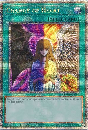 Change of Heart (Quarter Century Secret Rare) (RA01-EN050) - 25th Anniversary Rarity Collection 1st Edition - Premium Yugioh Single from Konami - Just $14.40! Shop now at Game Crave Tournament Store