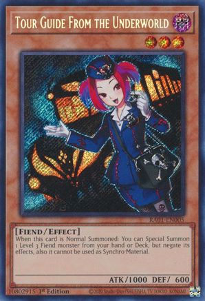 Tour Guide From the Underworld (Secret Rare) (RA01-EN005) - 25th Anniversary Rarity Collection 1st Edition - Premium Yugioh Single from Konami - Just $0.42! Shop now at Game Crave Tournament Store
